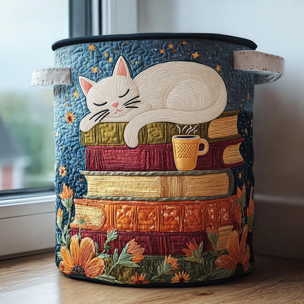 Cat Quilted | Quilted Storage Basket