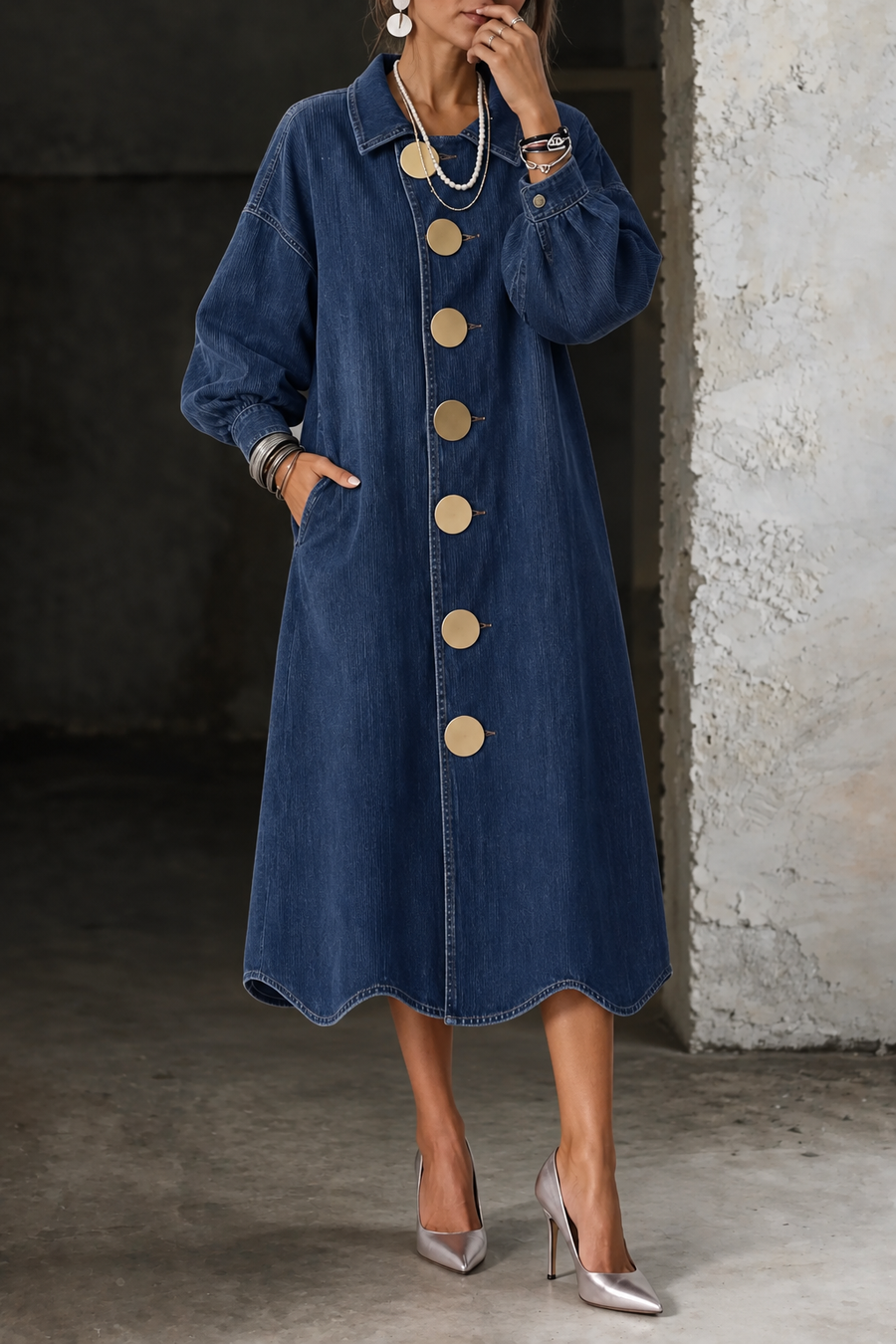 Sophia | Elegant Vintage  Maxi Dress Handmade