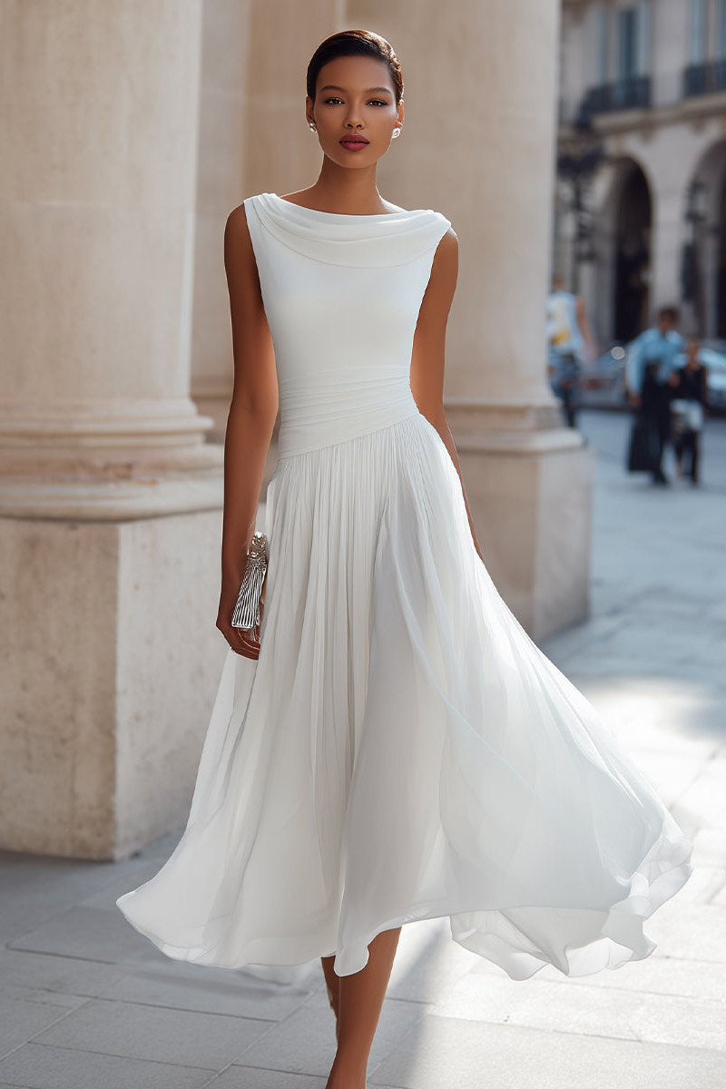 Victory | Elegant Midi Ceremony Dress
