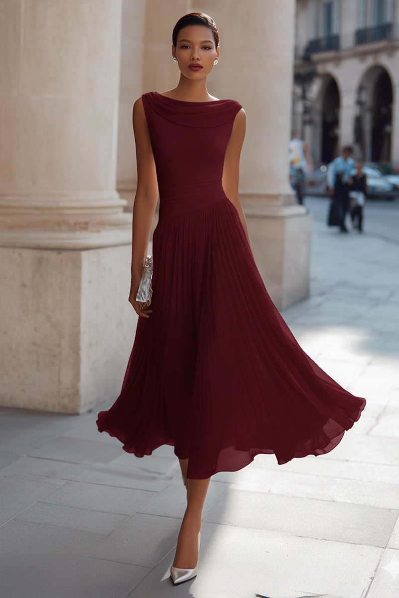 Victory | Elegant Midi Ceremony Dress