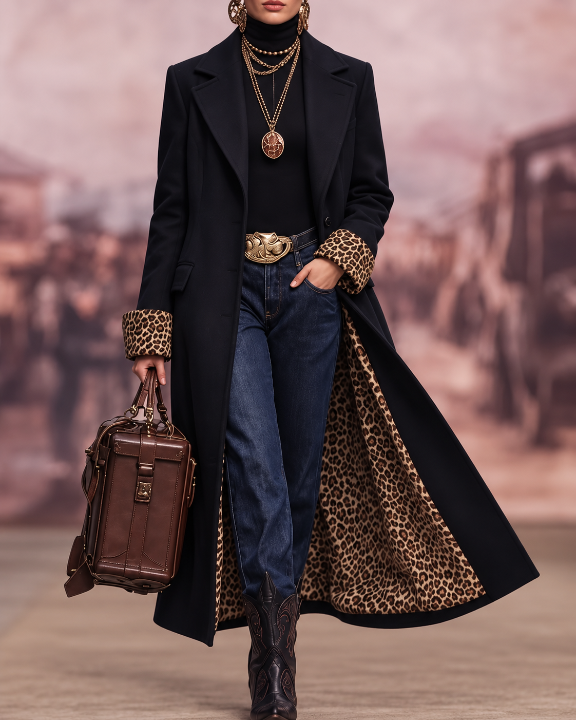 Madison | Elegant Long Tailored Coat Handmade (RESTOCKED)