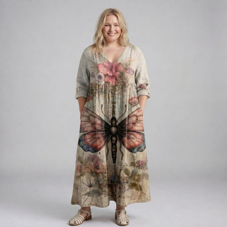 Seraphina | Butterfly Bloom Maxi Dress