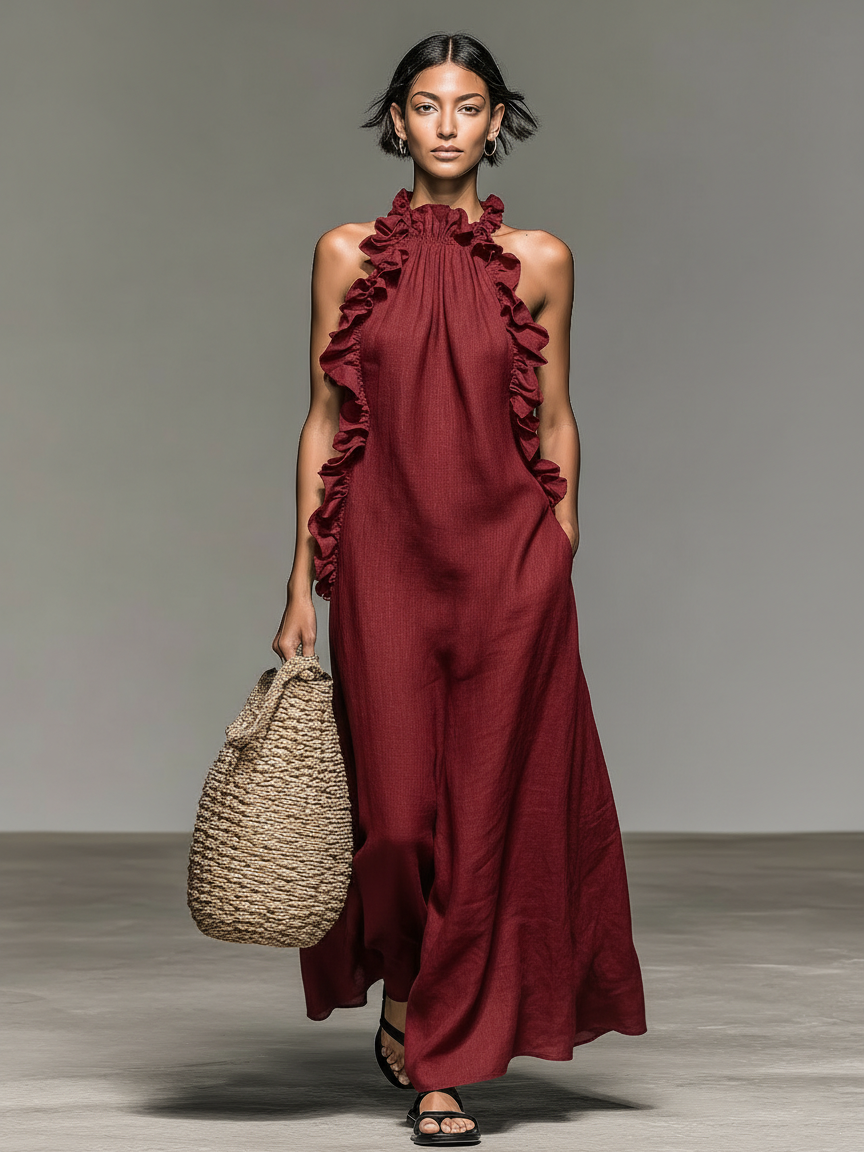 Emma | Soft Ruffle Maxi