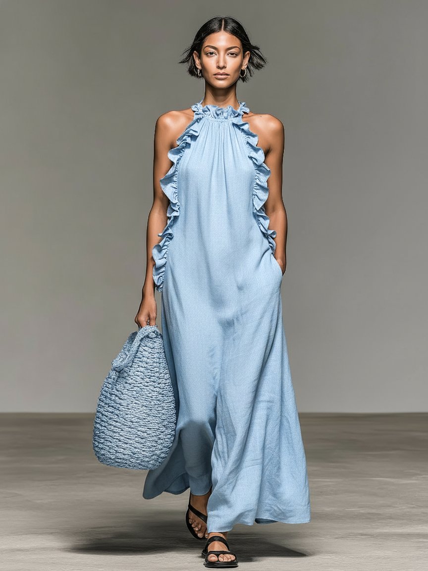 Emma | Soft Ruffle Maxi