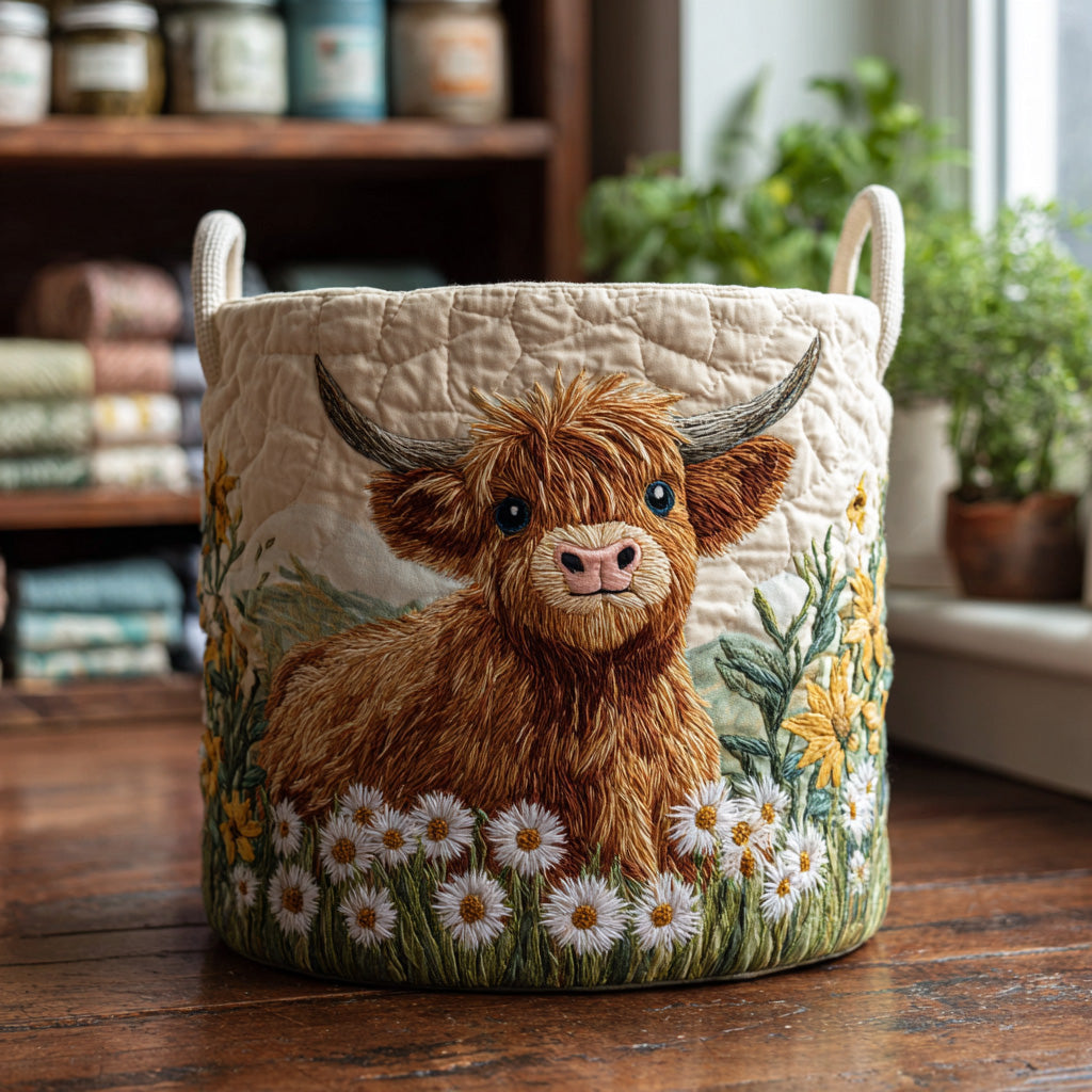 Highland Charm | Quilted Storage Basket