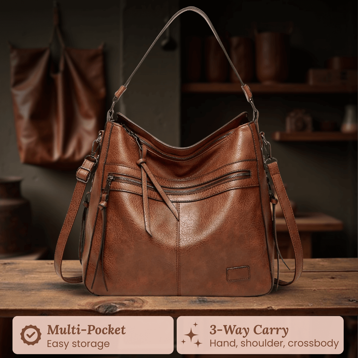 Serena's Zip Carry | Shoulder Bag