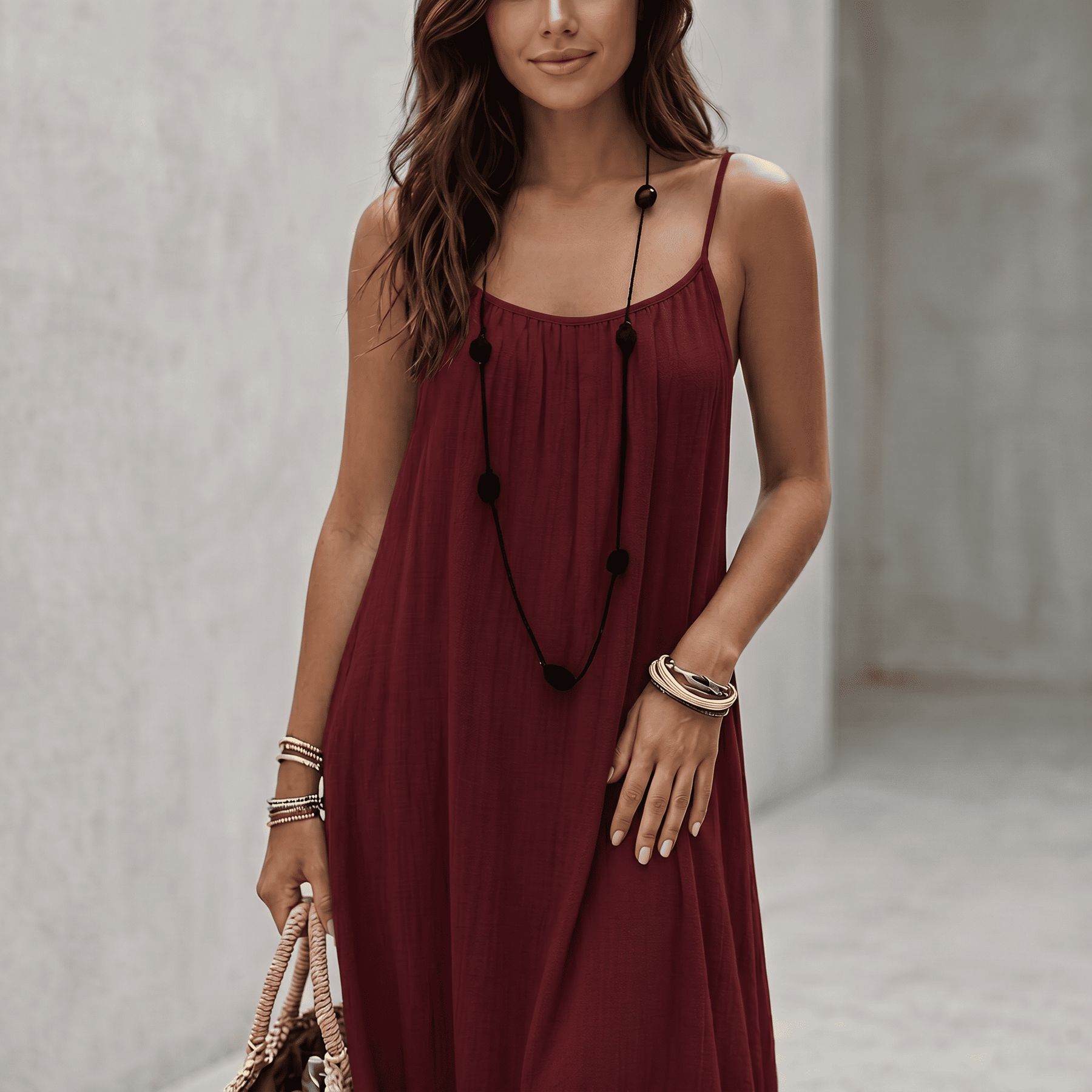 ELVENA™ | Feminine Midi Dress