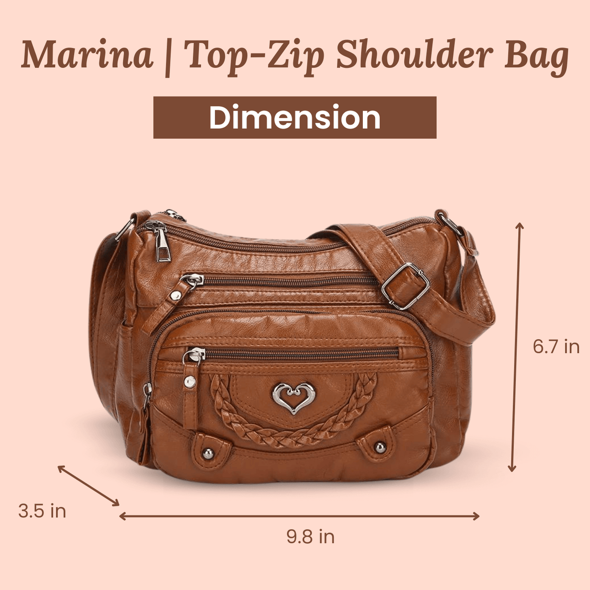 Greta's Braided Charm | Crossbody Bag