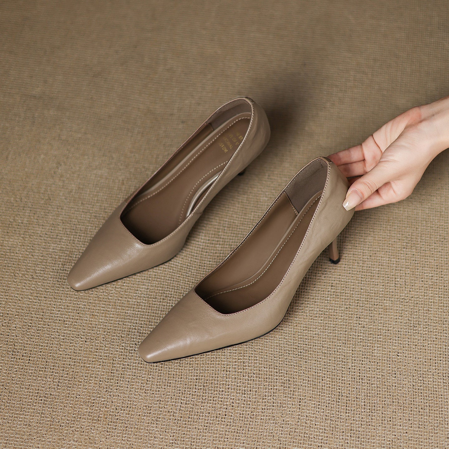 Zala | Genuine Leather Heels