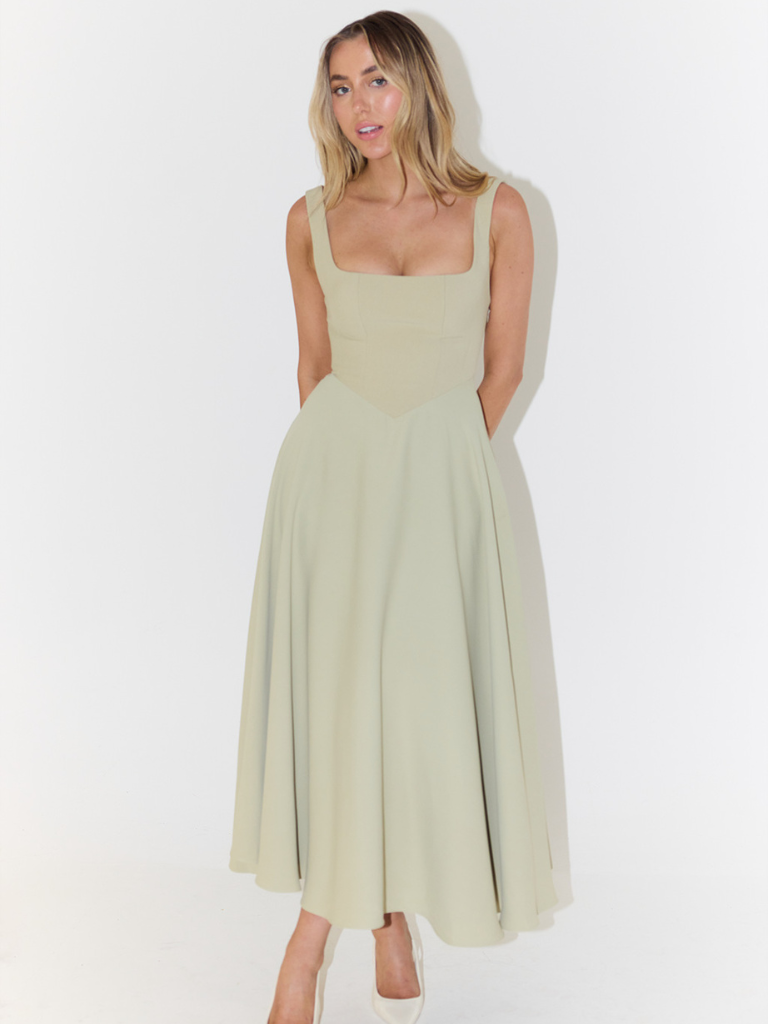 ELVENA™ | Classic Midi Dress