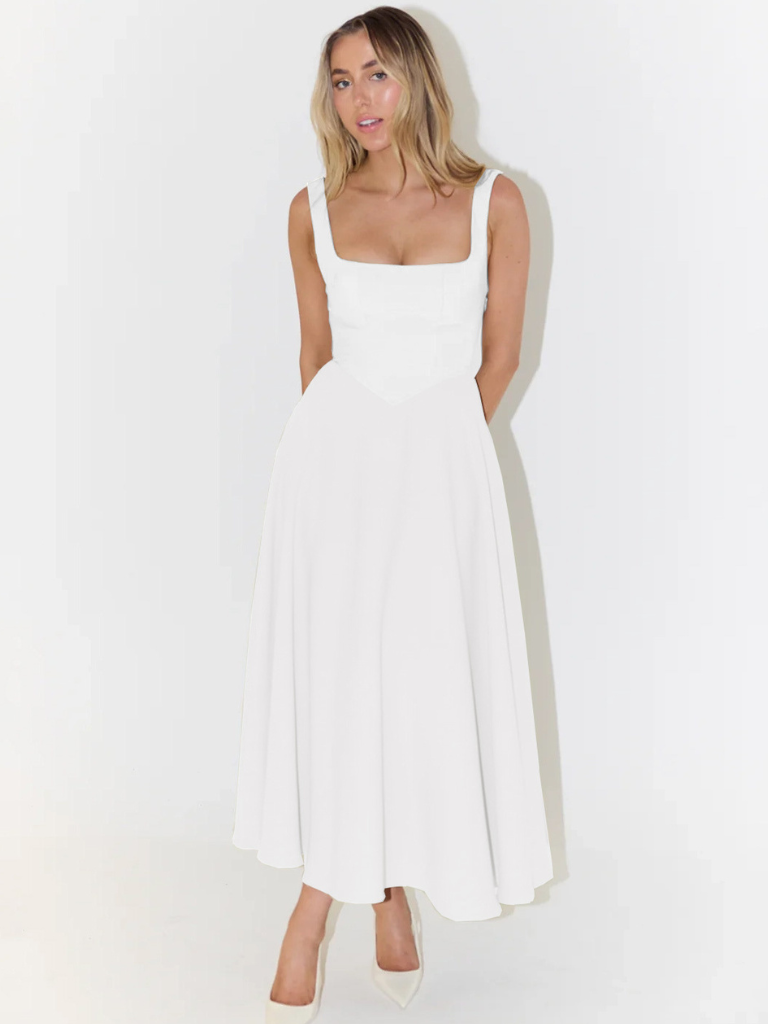ELVENA™ | Classic Midi Dress