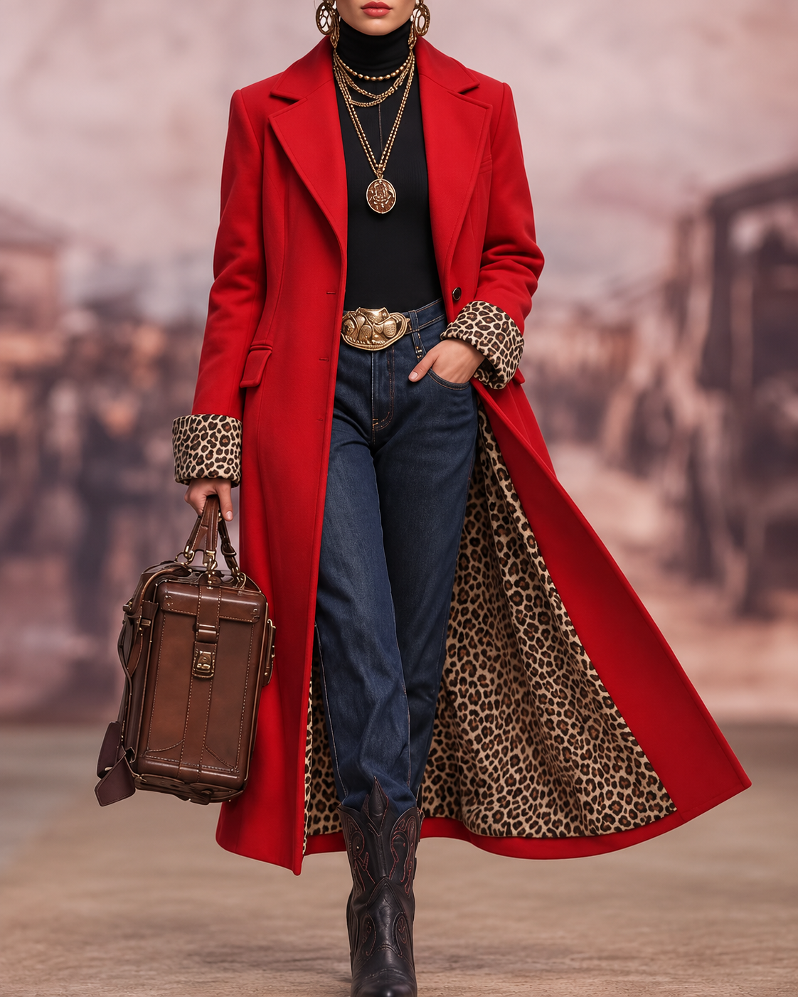 Madison | Elegant Long Tailored Coat Handmade (RESTOCKED)