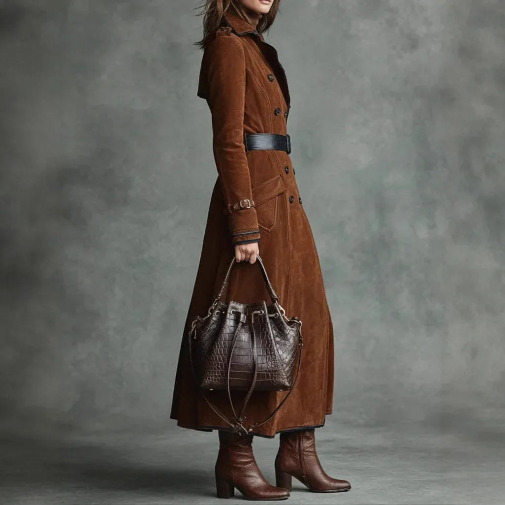 Georgina | Belted Longline Trench Coat