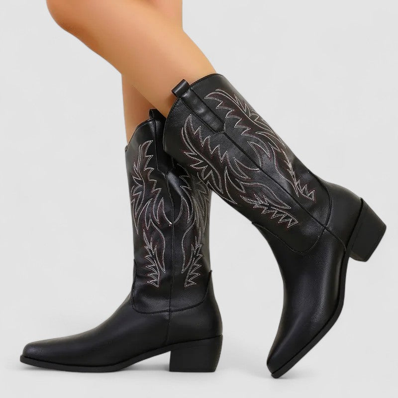 Sierra | Embroidered Western Boots