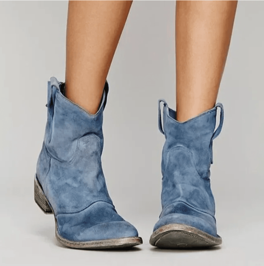 Piper | Western Pull-On Ankle Boots