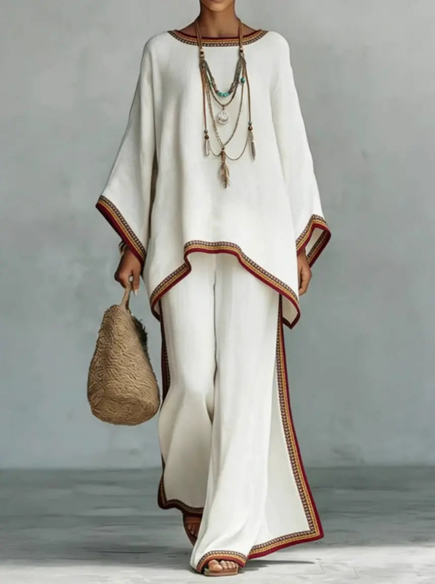 Veronique | Elegant Linen Two-Piece Set