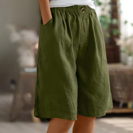 Louise Everyday Elegance Shorts by THE WHITMORE FAMILY, featuring lightweight fabric and a stylish tailored fit.