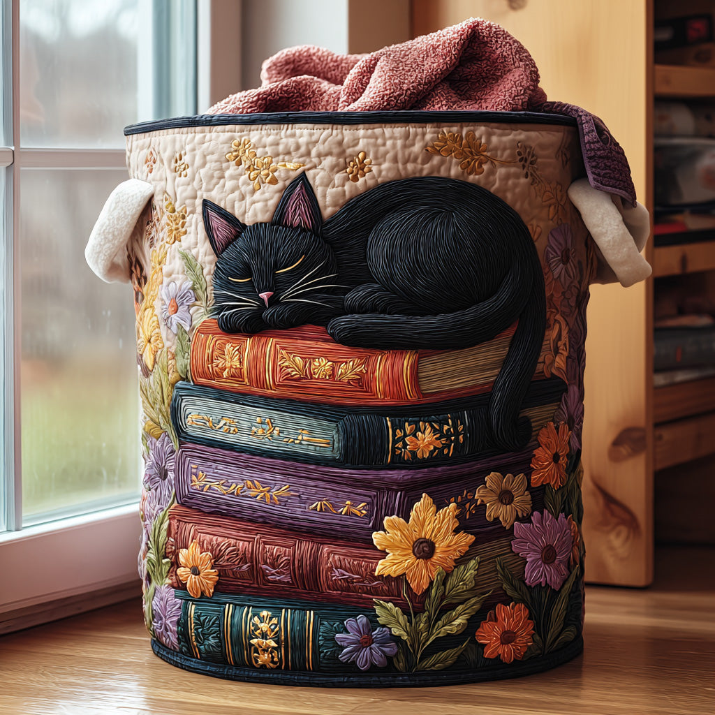 Cat Quilted | Quilted Storage Basket