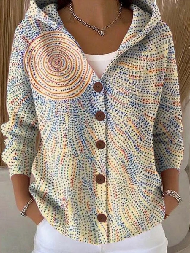 PATCHWORK HOODED VEST FOR WOMEN