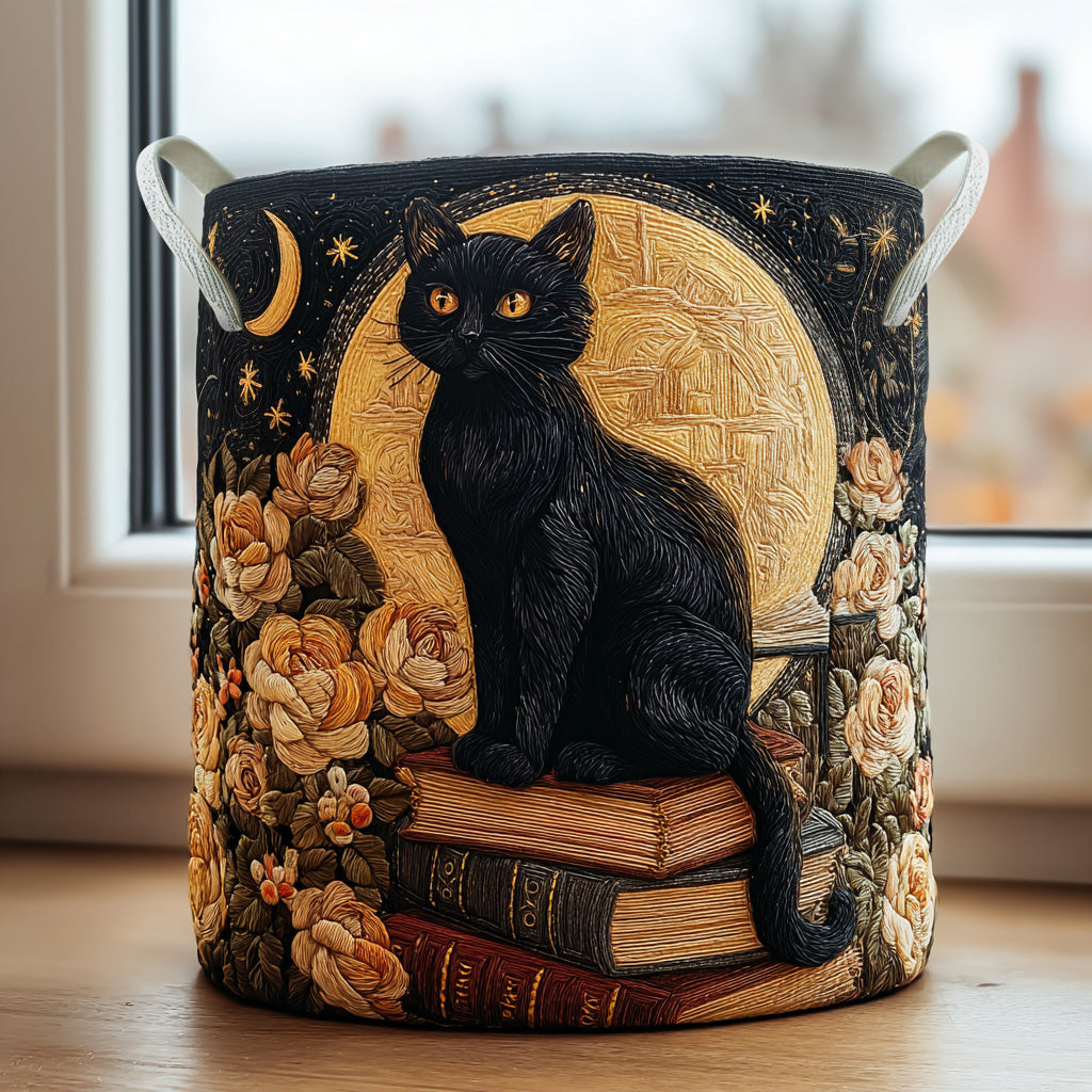 Cat Quilted | Quilted Storage Basket