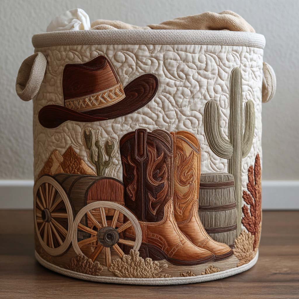 Western Spirit | Quilted Storage Basket