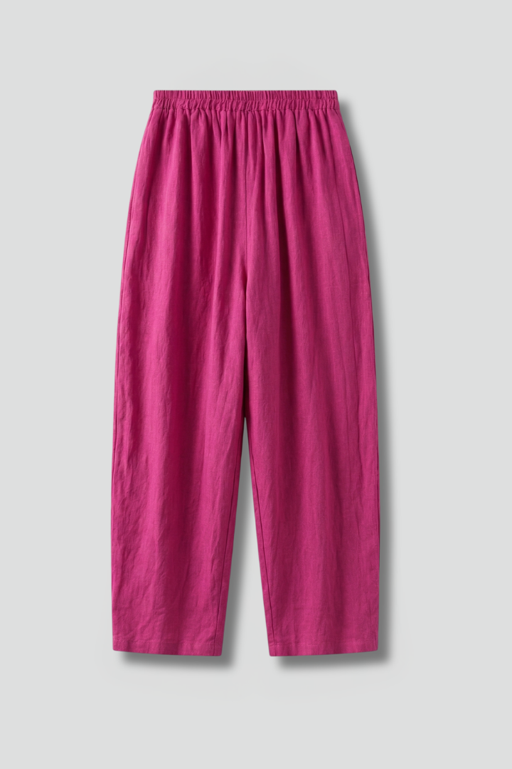 Women’s Trousers with Elastic Waistband and Wide Legs