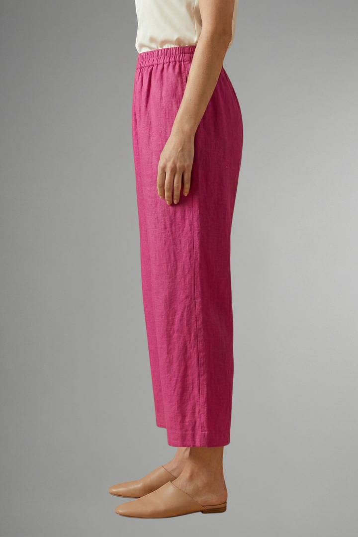 Women’s Trousers with Elastic Waistband and Wide Legs