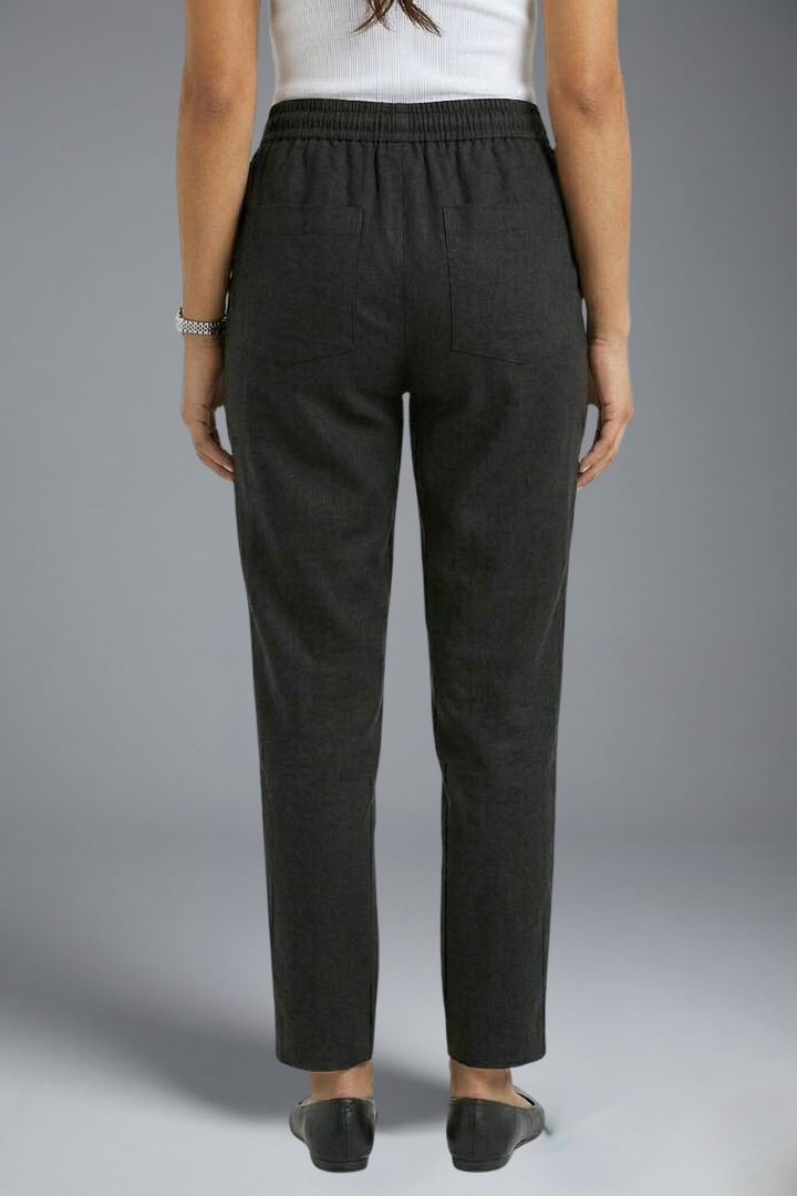 Women’s Trousers with Elasticated Waistband and Drawstring