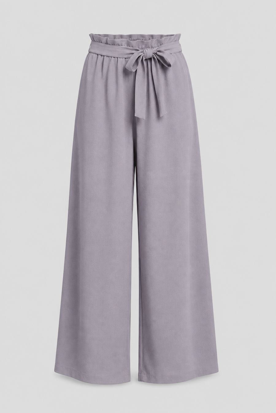 Women’s Trousers with Tie Waist and Wide Legs