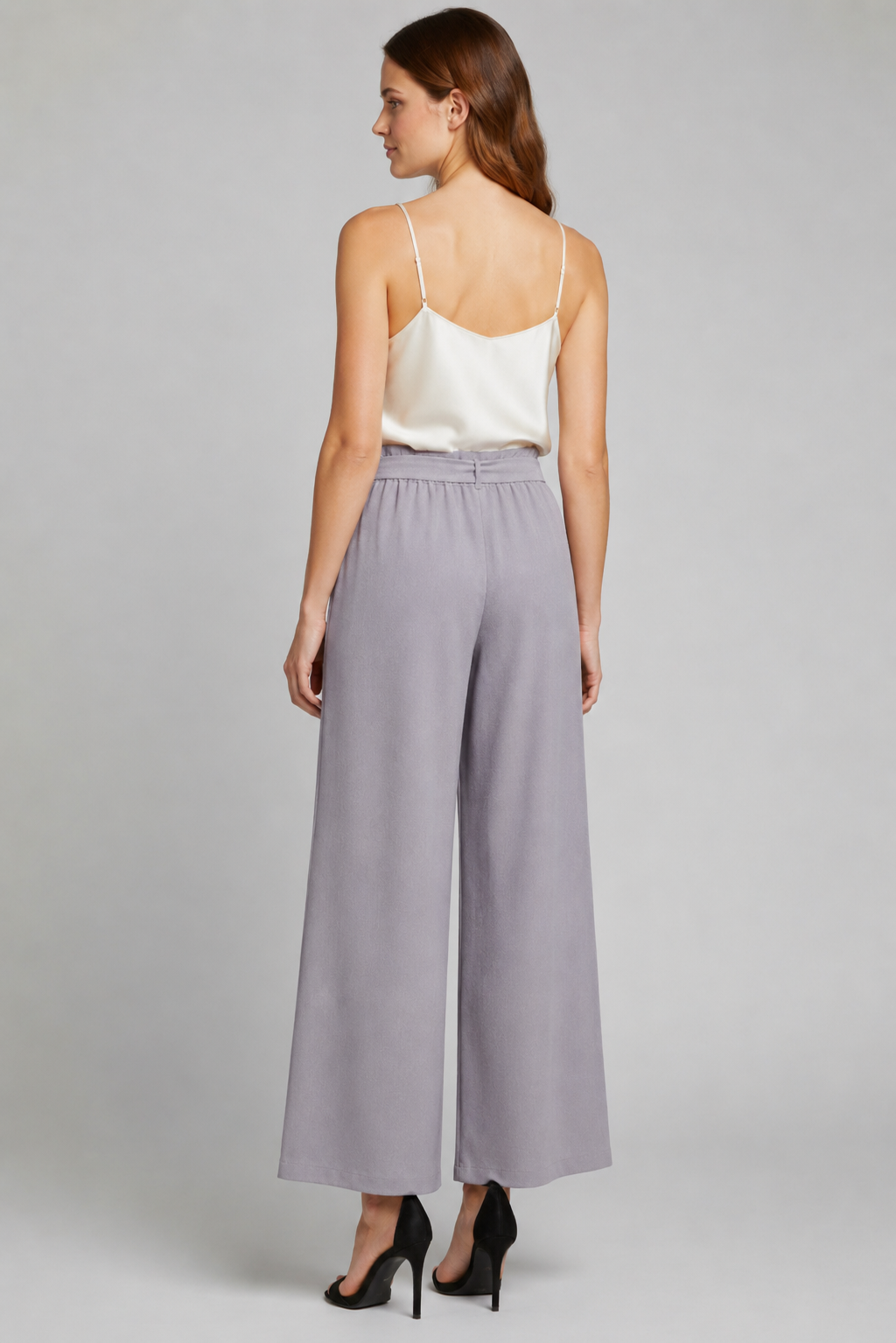 Women’s Trousers with Tie Waist and Wide Legs
