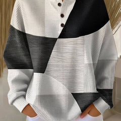 Women’s Classic Comfort Sweater by THE WHITMORE FAMILY, featuring a cozy knit design in a neutral color.