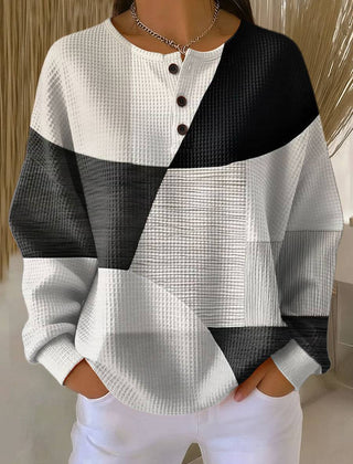 Women’s Classic Comfort Sweater by THE WHITMORE FAMILY, featuring a cozy knit design in a neutral color.