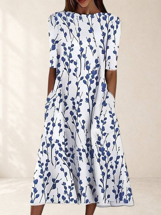 Elegant midi dress by THE WHITMORE FAMILY featuring a fitted silhouette and sophisticated design, perfect for stylish occasions.