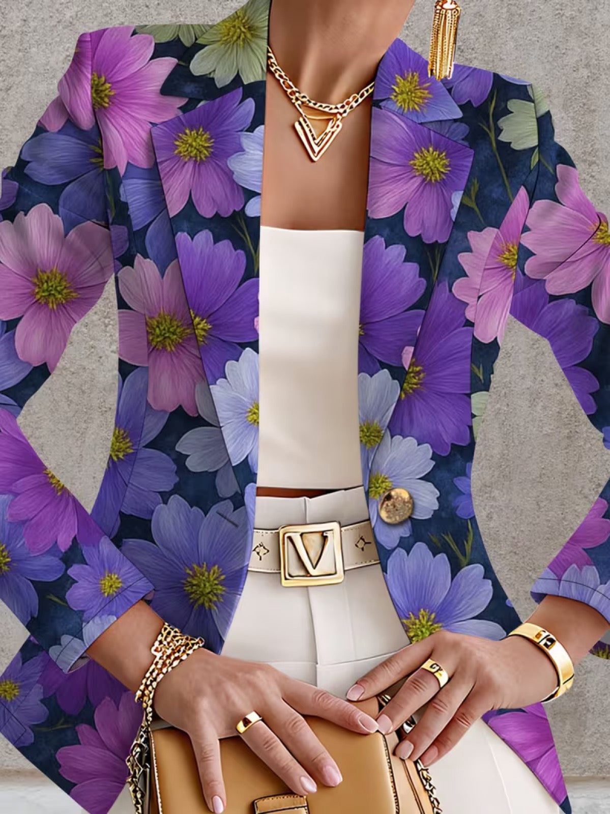 BELLAMIRA | PURPLE COSMOS BLAZER