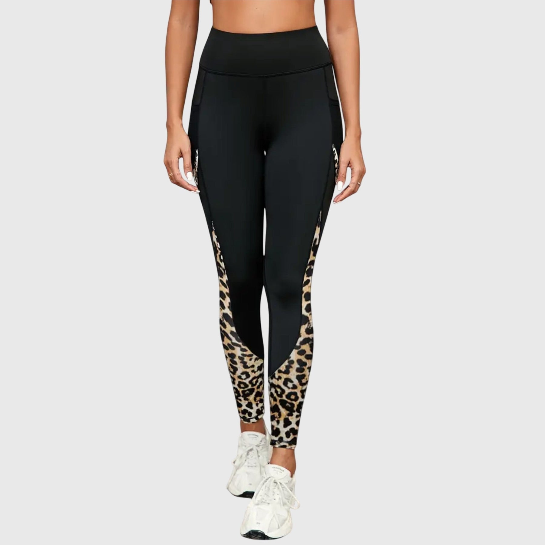 Jamie | High-Waisted Leopard Print Workout Pants