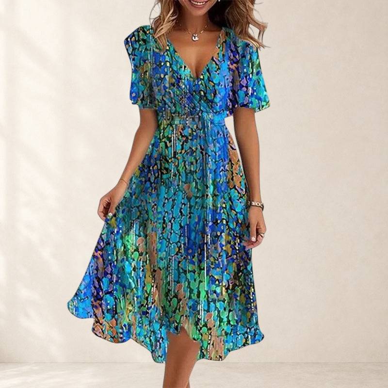 Sienna™ chic midi dress by THE WHITMORE FAMILY, featuring a stylish silhouette and elegant fabric, perfect for sophisticated occasions.