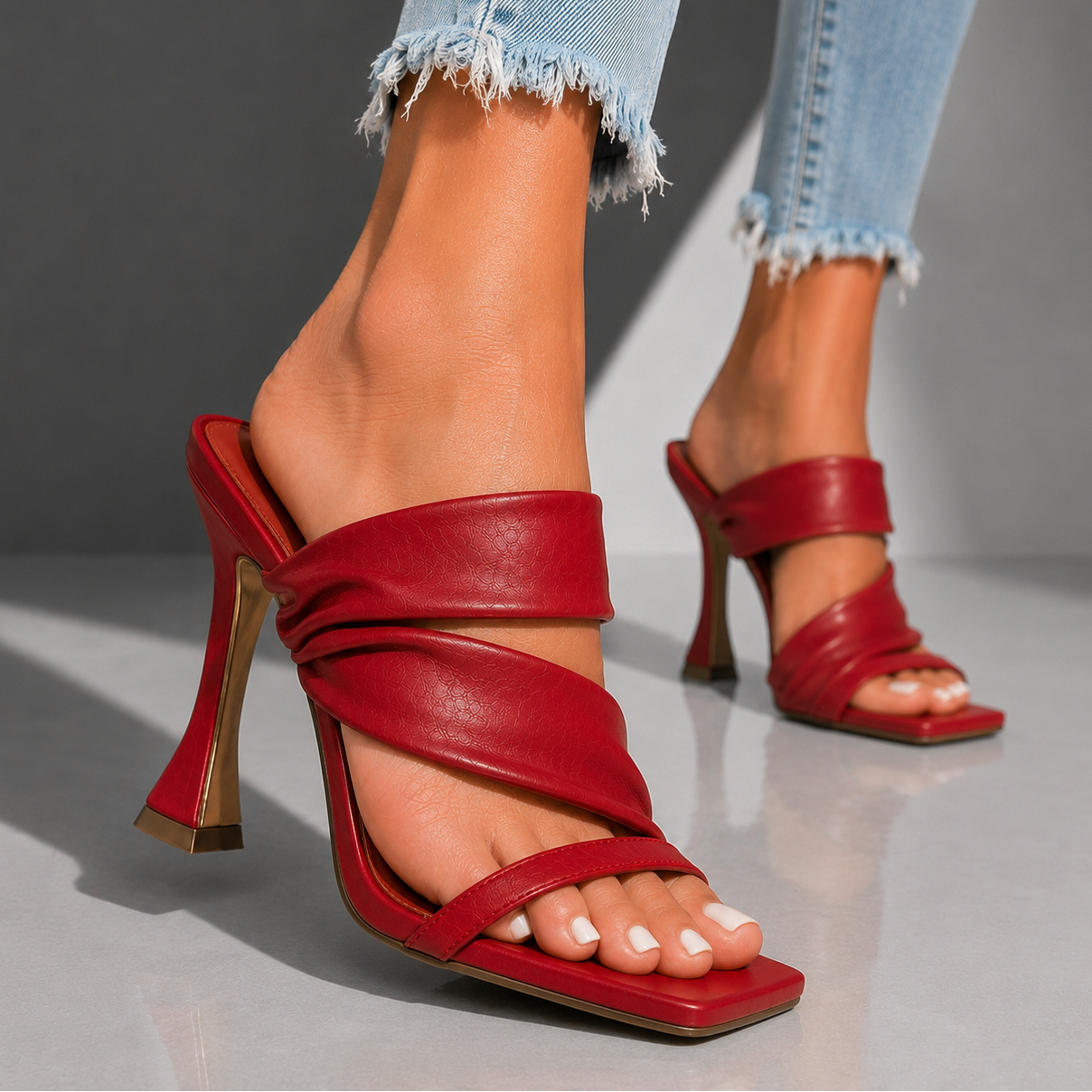 SERENA VALE STRAP HEELS
