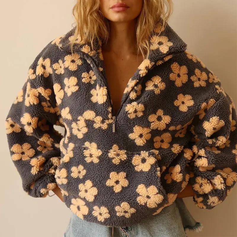 Yellow Daisy Floral Softness Fleece by THE WHITMORE FAMILY, featuring a cozy fleece with daisy floral pattern.