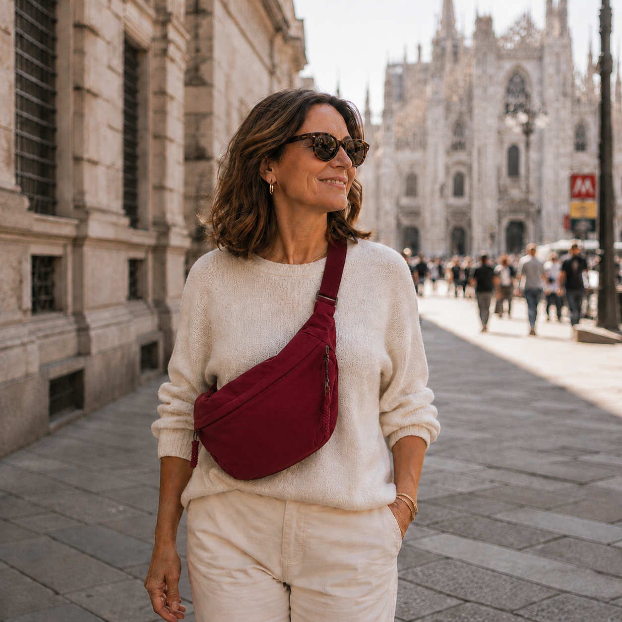 Rosa | Burgundy Crossbody Bag