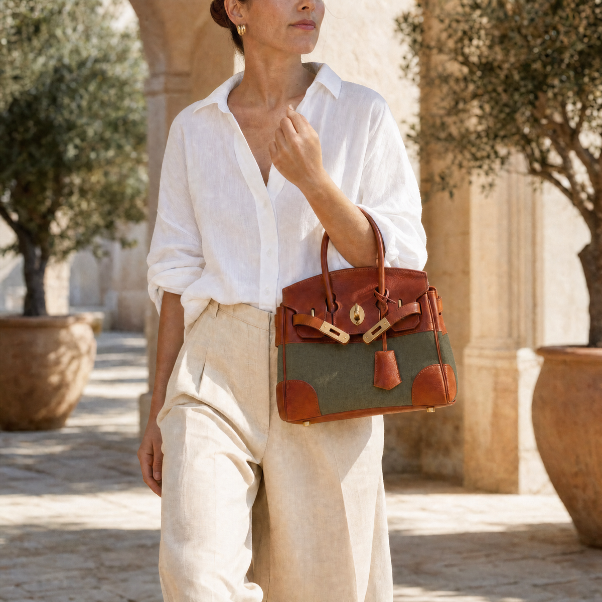 The Delphine Top Handle Bag