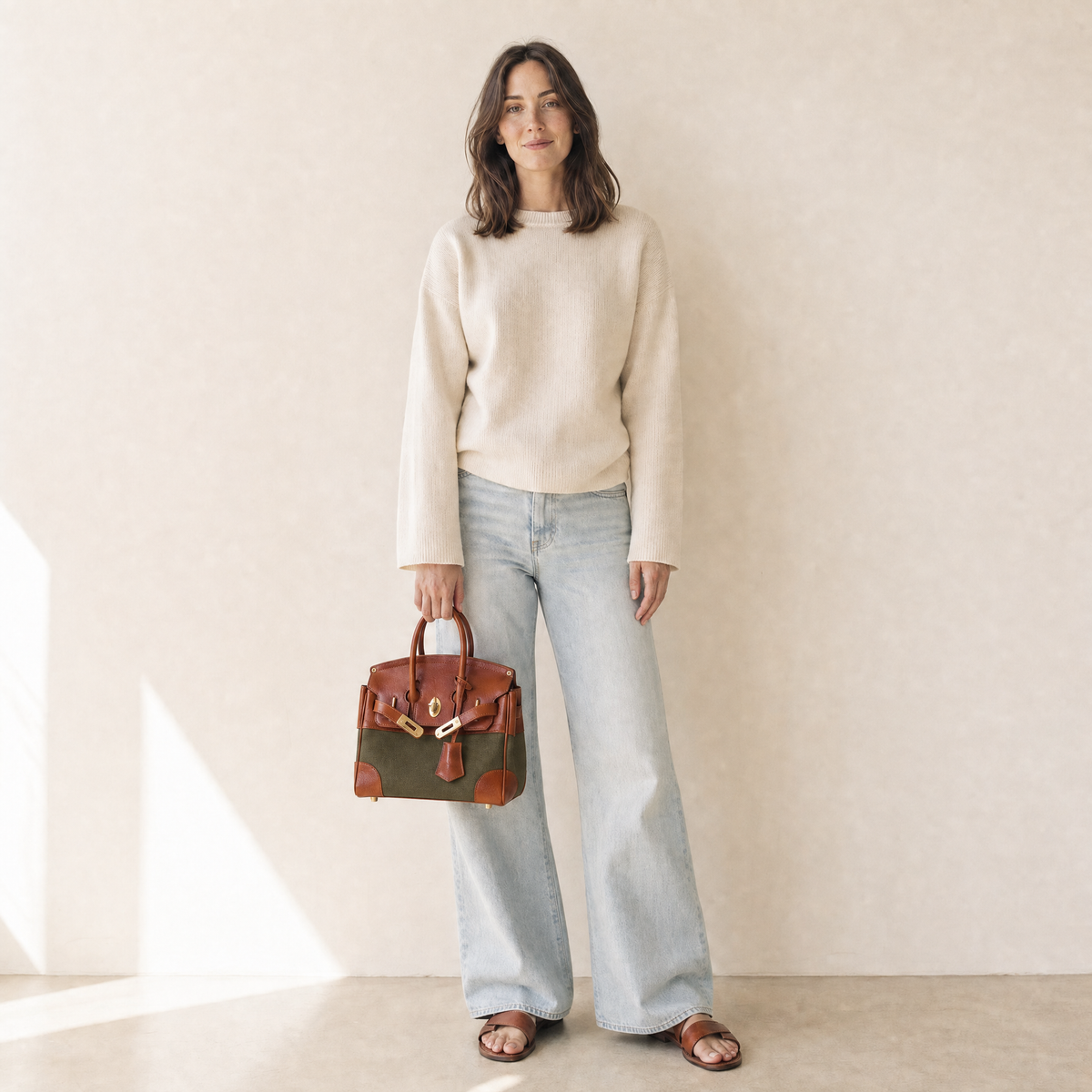 The Delphine Top Handle Bag