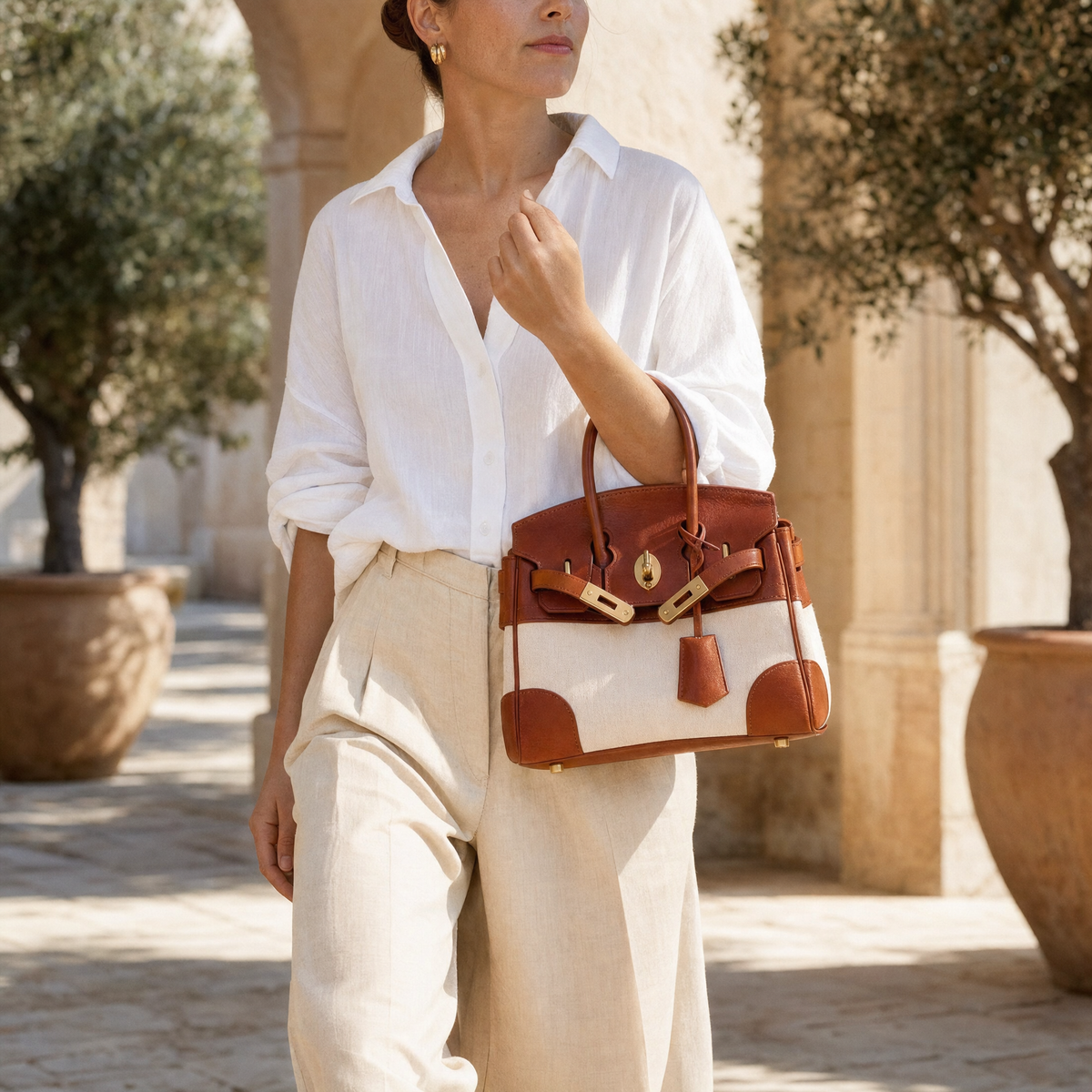 The Delphine Top Handle Bag