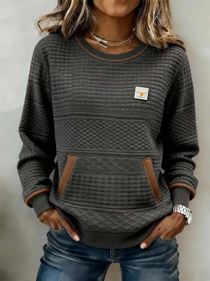 Clara I Women’s Retro Sweater for Leisure & Outdoors