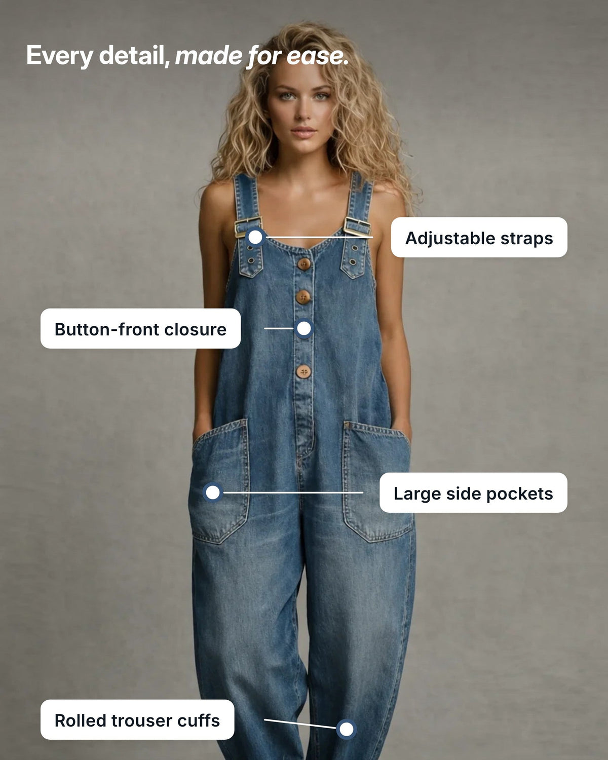 Emmylou | Relaxed Utility Jumpsuit