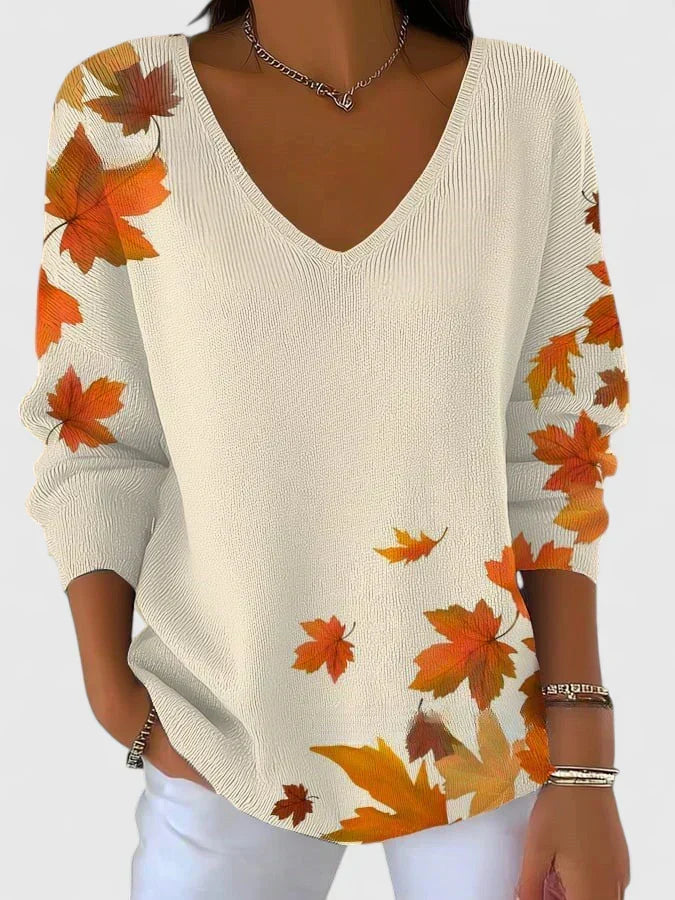 Sera™ | Elegant V-Neck Sweater