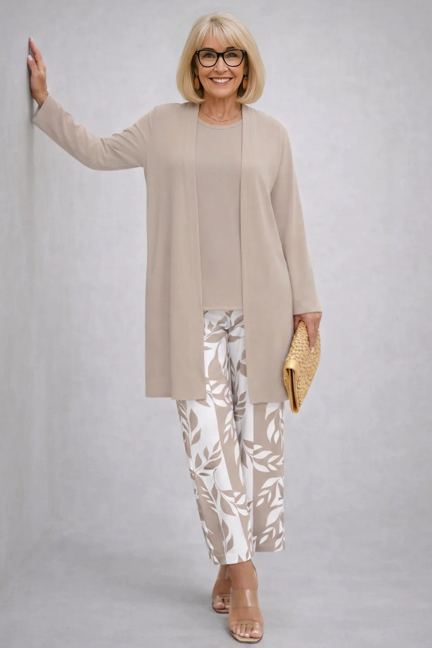 JEANETTE | CLASSIC THREE-PIECE TROUSER SET