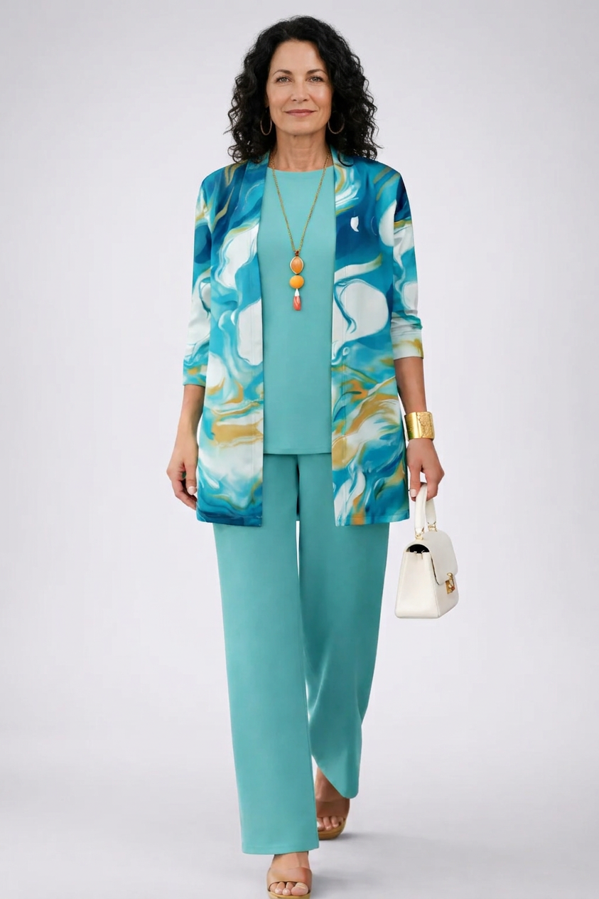 JUDITH | REFINED THREE-PIECE TROUSER SET