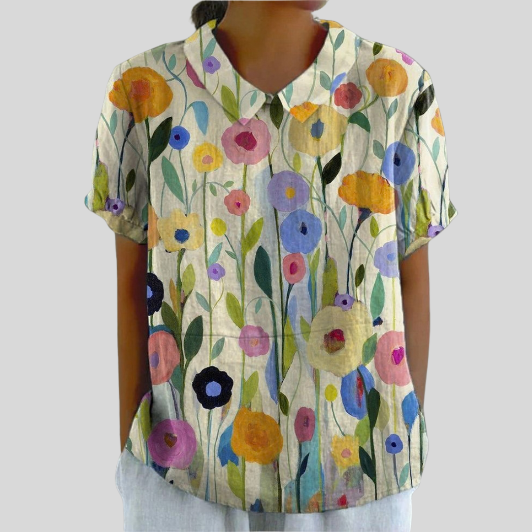 The Idalia Collared Blouse