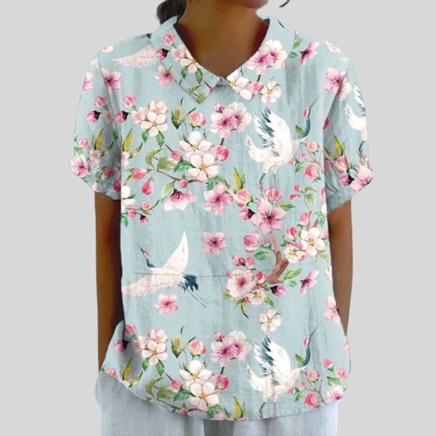 The Lucienne Collared Blouse