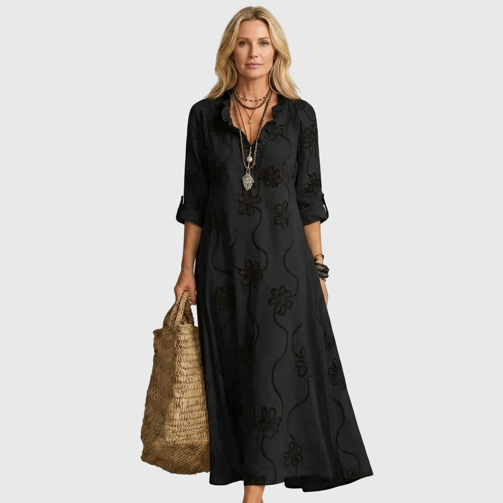 ELVENA™ | Relaxed Shirt Midi Dress
